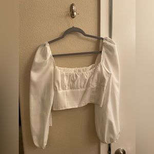 Princess Polly Long Sleeve Crop Top
